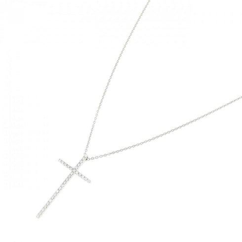 Pendant Necklace 18K White Gold Large with Diamond