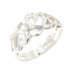 Triple Loving Heart Ring Sterling Silver