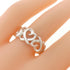 Triple Loving Heart Ring Sterling Silver