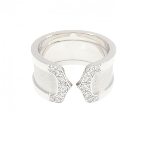 C2 Ring 18K White Gold with Diamond Large