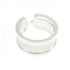 C2 Ring 18K White Gold with Diamond Large
