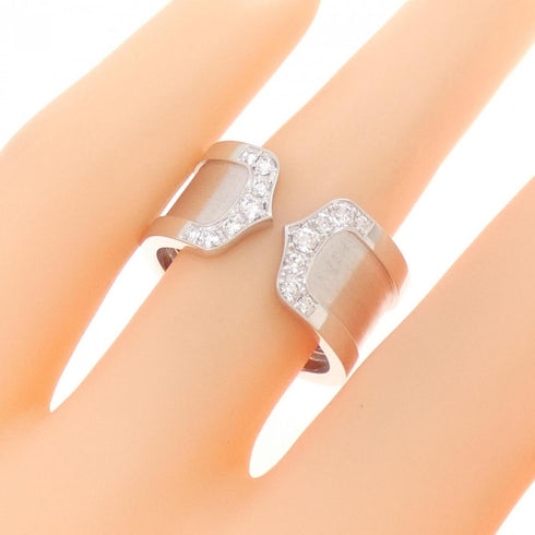 C2 Ring 18K White Gold with Diamond Large