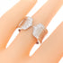 C2 Ring 18K White Gold with Diamond Large