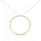 Hammered Pendant Necklace 18K Yellow Gold