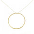 Hammered Pendant Necklace 18K Yellow Gold
