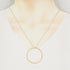 Hammered Pendant Necklace 18K Yellow Gold