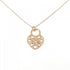 Filigree Pendant Necklace 18K Rose Gold