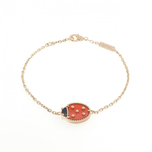 Lucky Spring Closed Wing Ladybug Bracelet 18K Rose Gold