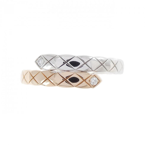 Ring 18K Rose Gold and 18K White Gold with Diamond