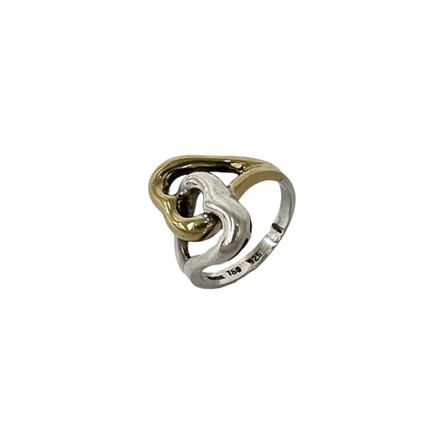 Ring Sterling Silver and 18K Yellow Gold