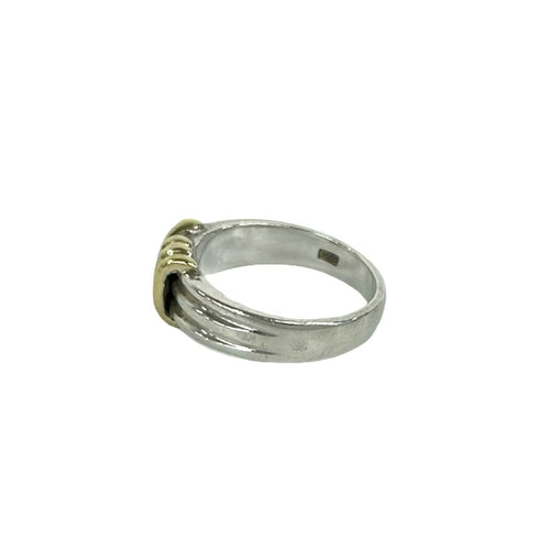 Ring Sterling Silver and 18K Yellow Gold