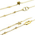 Pendant Necklace Metal Gold with Crystal