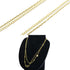 Pendant Necklace Metal Gold with Crystal
