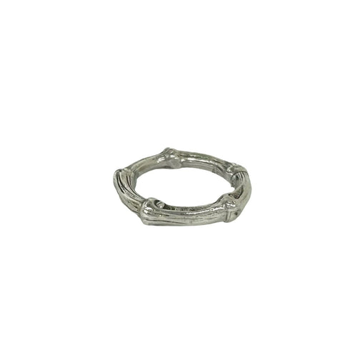 Vintage Bamboo Ring Sterling Silver