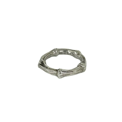 Vintage Bamboo Ring Sterling Silver