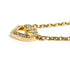 C Heart Pendant Necklace 18K Yellow Gold with Diamonds