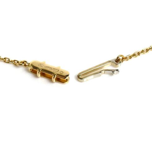 C Heart Pendant Necklace 18K Yellow Gold with Diamonds