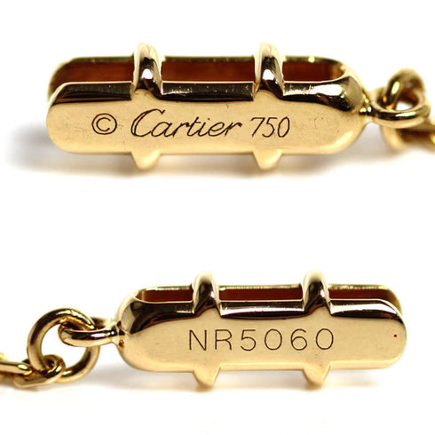 C Heart Pendant Necklace 18K Yellow Gold with Diamonds