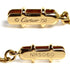 C Heart Pendant Necklace 18K Yellow Gold with Diamonds