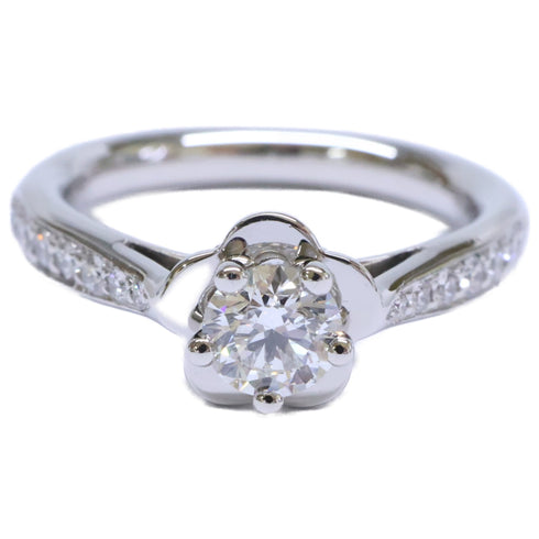 Camellia Half Eternity Ring Platinum