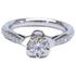 Camellia Half Eternity Ring Platinum