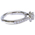 Camellia Half Eternity Ring Platinum