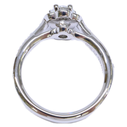 Camellia Half Eternity Ring Platinum