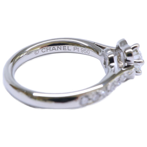 Camellia Half Eternity Ring Platinum