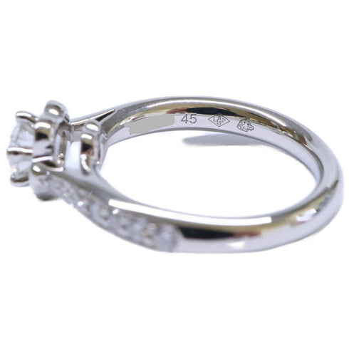 Camellia Half Eternity Ring Platinum