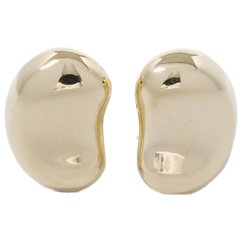 Bean Earrings 18K Yellow Gold 20mm 18K Yellow Gold