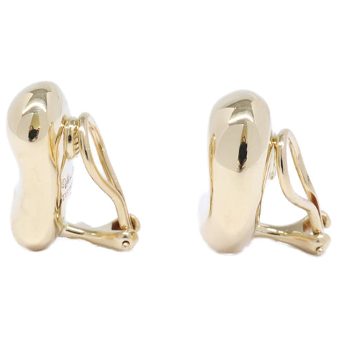 Bean Earrings 18K Yellow Gold 20mm 18K Yellow Gold