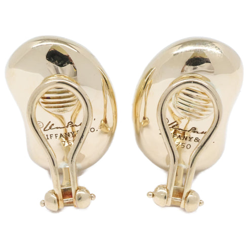 Bean Earrings 18K Yellow Gold 20mm 18K Yellow Gold