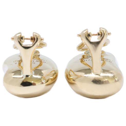 Bean Earrings 18K Yellow Gold 20mm 18K Yellow Gold