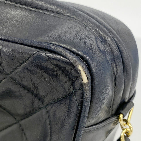 Vintage Camera Tassel Bag Quilted Leather Medium