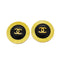 CC Logo Circle Clip-On Earrings Metal Gold-Tone Metal