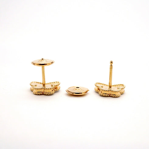 Sweet Alhambra Earrings 18K Yellow Gold and Mother of Pearl Mother of Pearl and 18K Yellow Gold