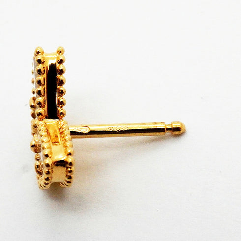 Sweet Alhambra Earrings 18K Yellow Gold and Mother of Pearl Mother of Pearl and 18K Yellow Gold