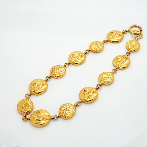 Mademoiselle Circle Pendant Necklace Metal