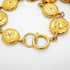 Mademoiselle Circle Pendant Necklace Metal