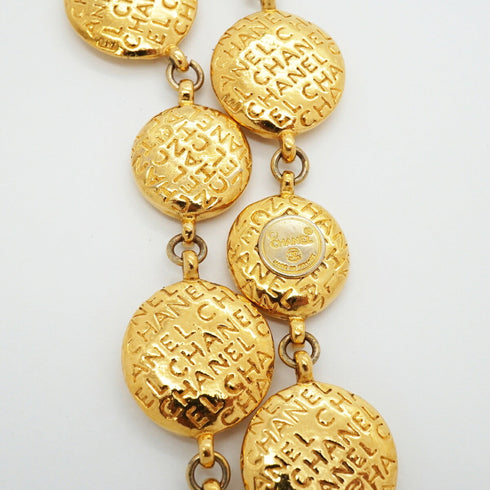 Mademoiselle Circle Pendant Necklace Metal
