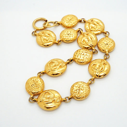 Mademoiselle Circle Pendant Necklace Metal