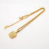 Pendant Necklace Gold and Rhinestone