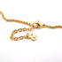 Pendant Necklace Gold and Rhinestone