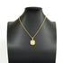Pendant Necklace Gold and Rhinestone