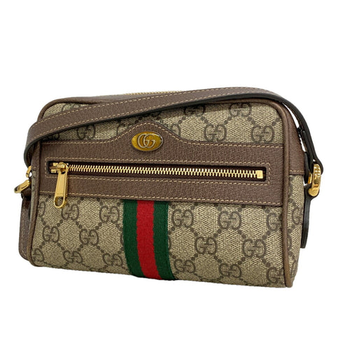 Ophidia Shoulder Bag GG Coated Canvas Small
