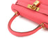 Kelly Handbag Pink Clemence with Gold Hardware 28