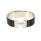 Clic Clac H Bracelet Black and Silver