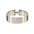 Clic Clac H Bracelet Black and Silver
