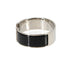Clic Clac H Bracelet Black and Silver