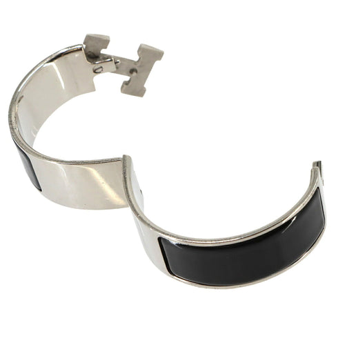 Clic Clac H Bracelet Black and Silver